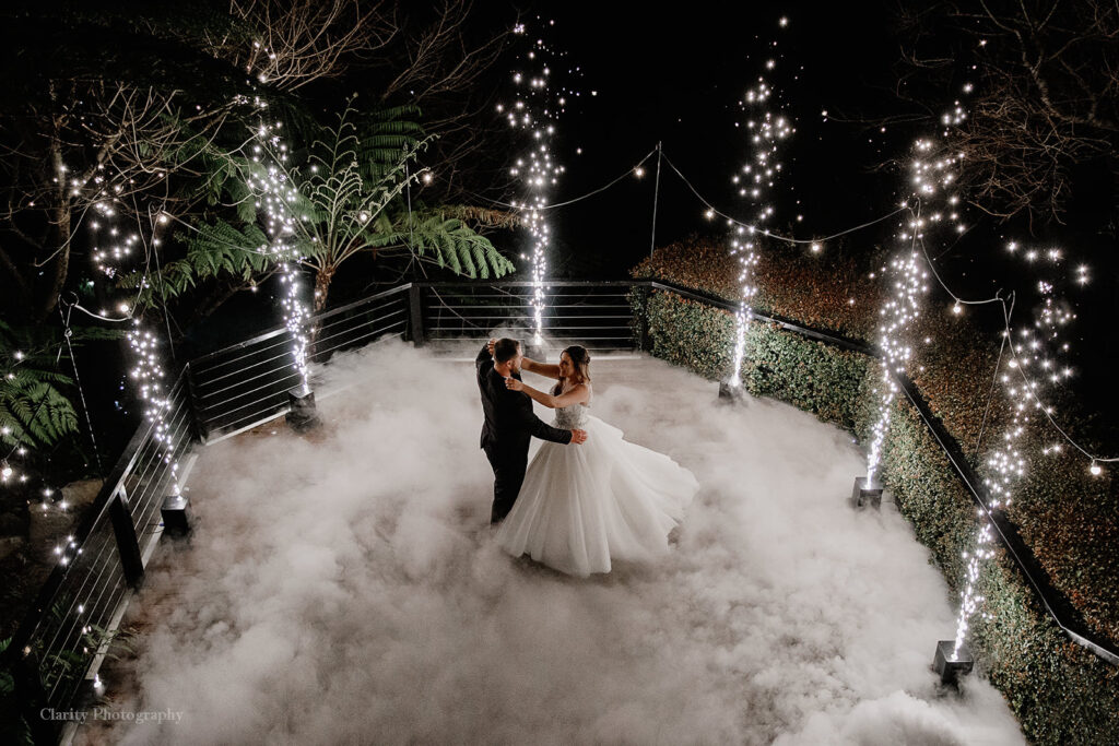 Bride & Groom First Dance with Dry Ice